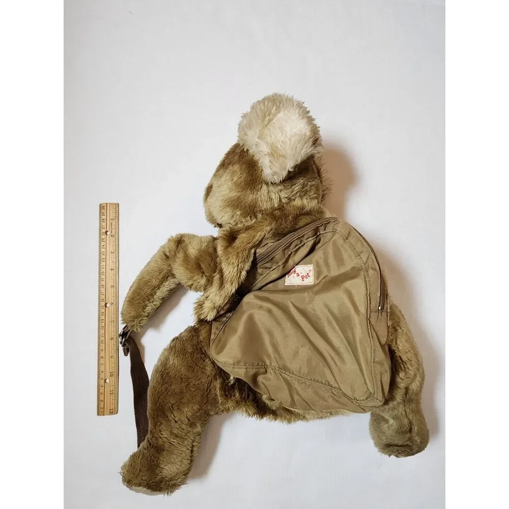 Hug‑A‑Pet Koala Plush Backpack Vintage Brown Tan